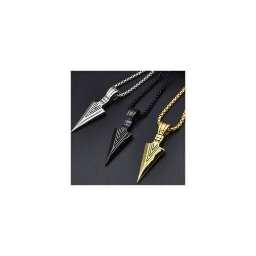 Men's Arrow Head Pendant - Gold.