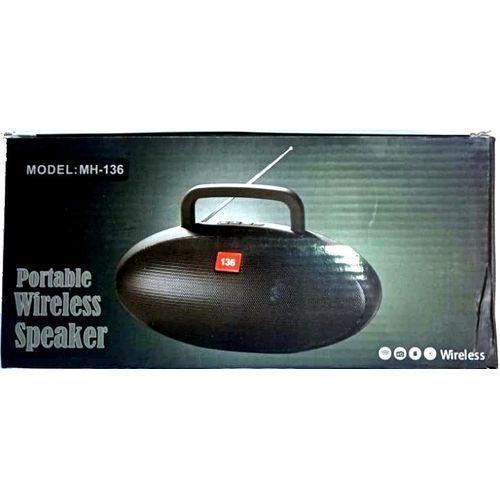 FM Portable Wireless Speaker Radio - Black.