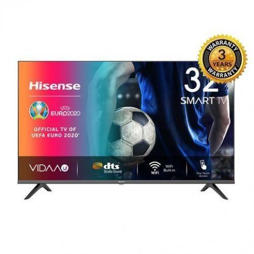 Hisense 32" A-Series Smart TV – Frameless Bezel Design – High Definition (HD) LED Display – Built-in Wi-Fi & Smart Apps – Black
