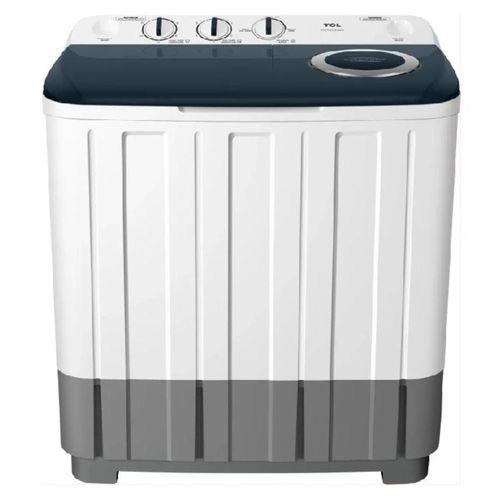 TCL 8kg Twin Tub Semi-Automatic Washing Machine – F207TT – High-Efficiency Wash & Spin – Lint Filter & Durable Build – White