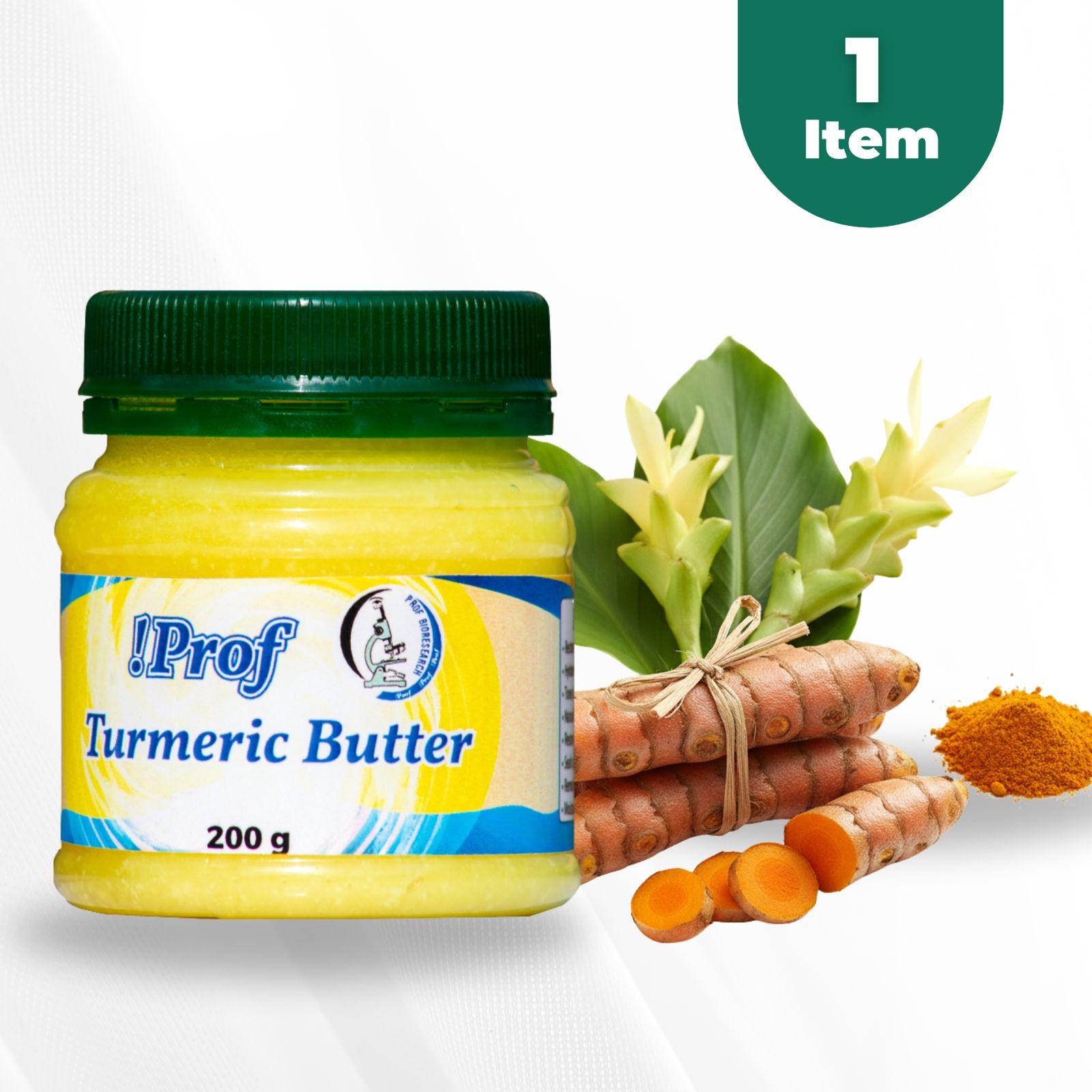 Prof Turmeric Butter 200g:  Natural Skin Care & Moisturizing Formula.