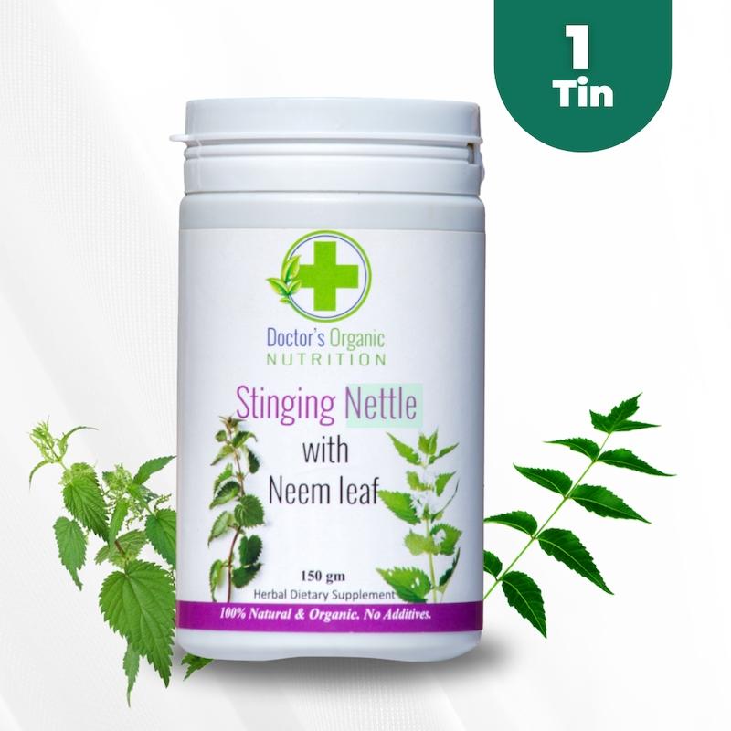 Stinging Nettle & Neem Leaf Powder 150g – Natural Herbal Detox, Skin & Hair Support