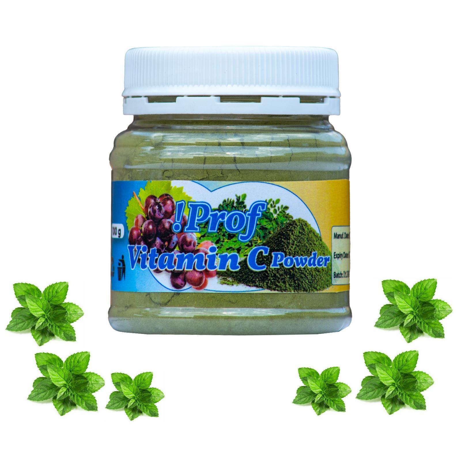 Prof Vitamin C Powder 100g – Natural Immune Boost with Moringa & Grapefruit Vitamin C