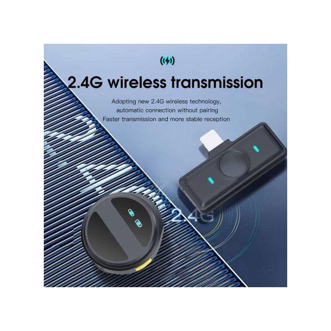 .SX21 ANC 2 Pcs Tie Collar Mic Portable Live Streaming Small Wireless Lavalier Microphone.