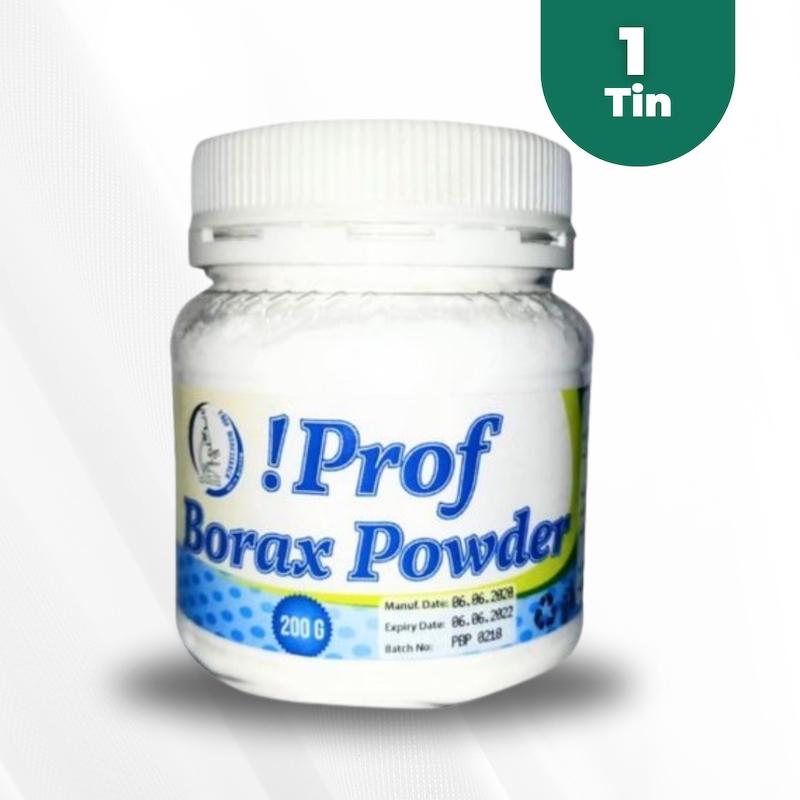 Prof Borax Powder 200g – 100% Pure Natural Multi-Purpose Cleaner, Laundry Booster & Eco-Friendly Household Essential