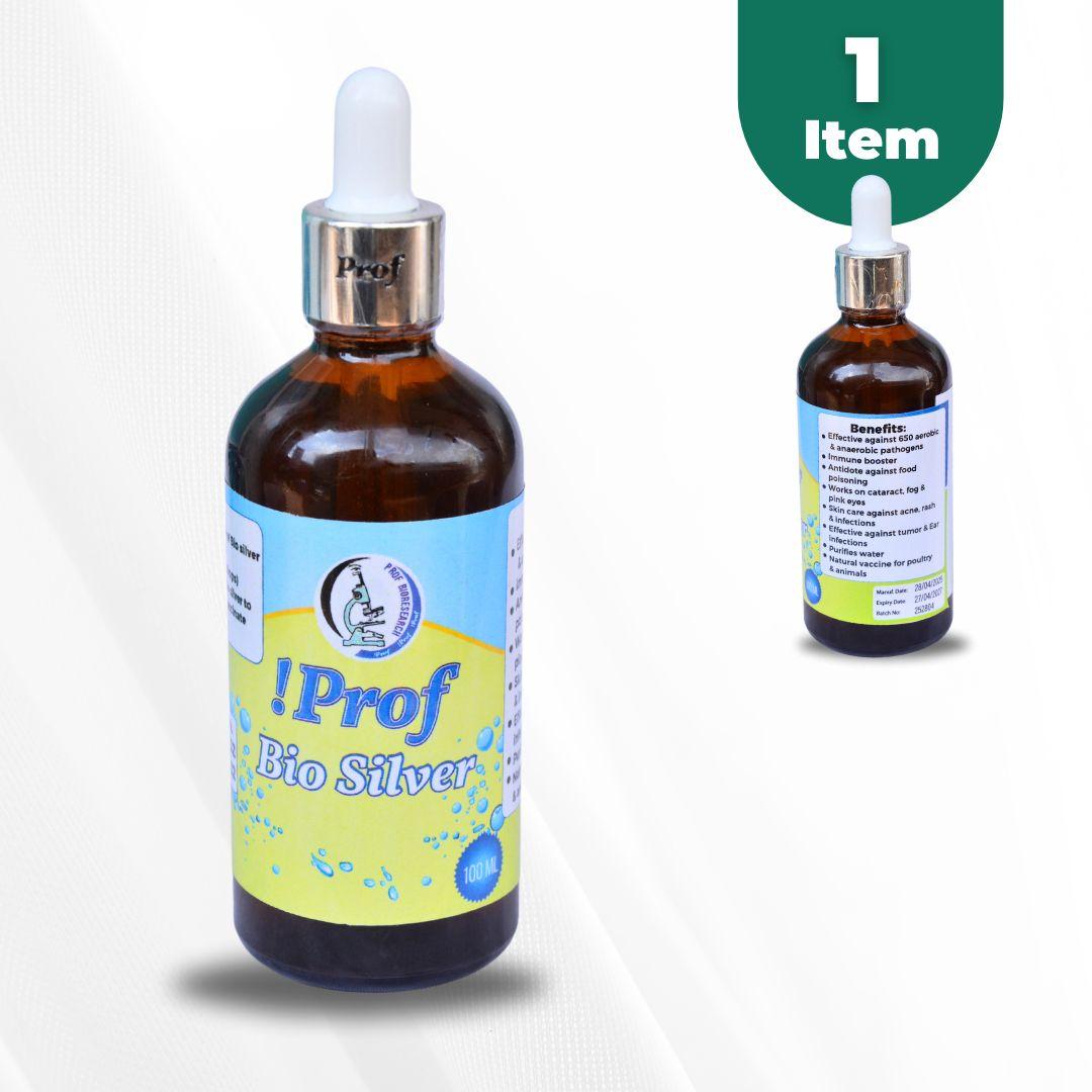 Prof Bio Silver 100ml – Natural Bio Silver for Wound Care, Skin Health & Immune Support