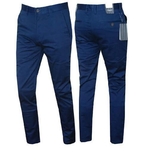 Stretcher Khaki Trouser - Navy Blue