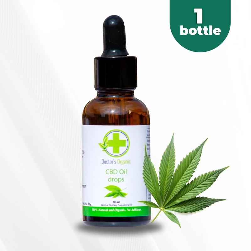 CBD Oil Drops 30ml – THC-Free Hemp Extract for Stress Relief, Pain Support, Sleep & Relaxation – Natural Plant-Based Wellness Supplement, Vegan & Non-GMO