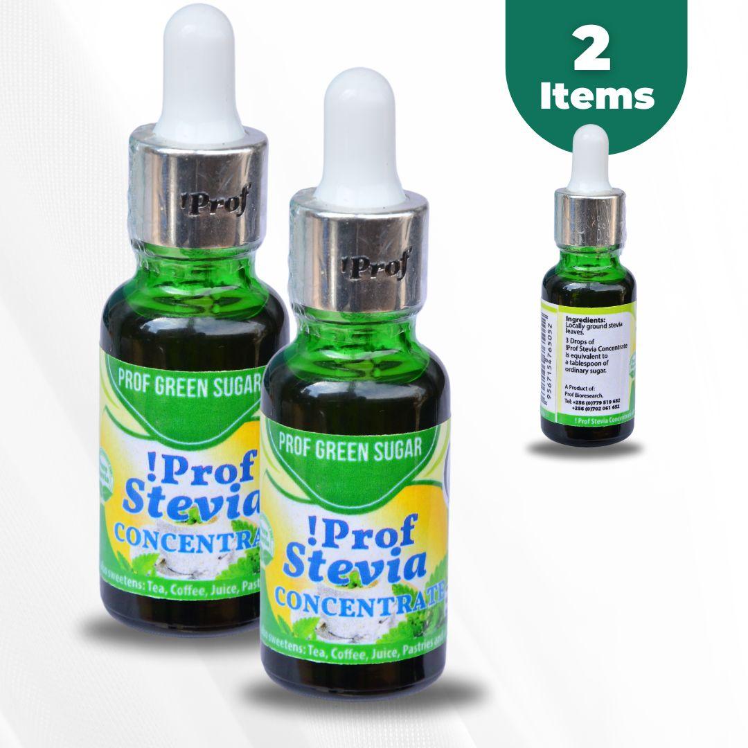 Prof Stevia Liquid Sugar Concentrate (20ml) – 100% Organic Zero Calorie Natural Sweetener, Diabetic & Keto Friendly Sugar Substitute for Tea, Coffee & Baking - High Potency Stevia Drops