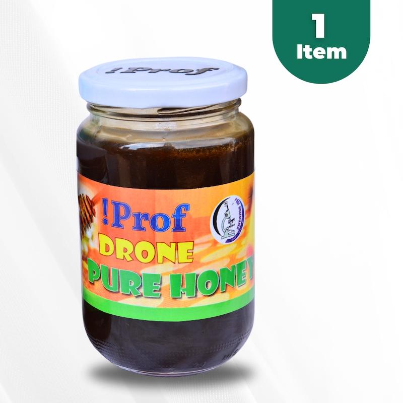 Prof Drone 100% Pure Raw Honey – 500g (17.6 oz) – Natural Unfiltered Golden Honey – Healthy Sugar Substitute & Sweetener – Sourced from Uganda