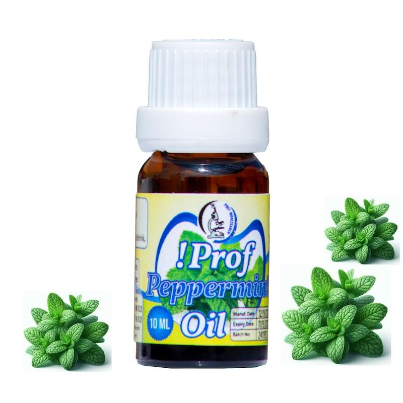Prof Peppermint Essential Oil – 10ml (0.34 oz) – 100% Pure, Natural & Undiluted – Premium Mentha Piperita for Aromatherapy, Cooling Skin Relief, and Hair Vitality