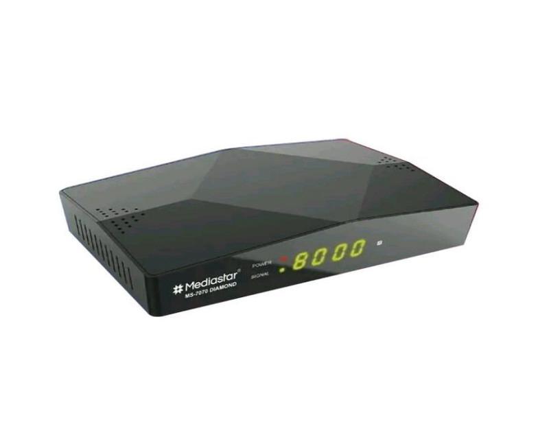 Mediastar MS-7070 Digital Satellite Receiver – Full HD 1080p – Built-in Wi-Fi & IPTV Support – USB Media Player – High-Speed Performance – Black