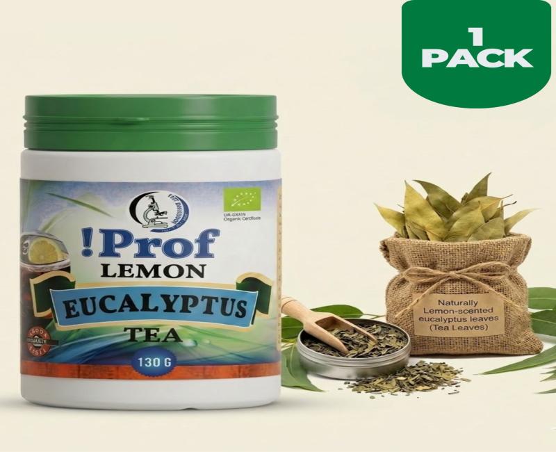 Prof Eucalyptus Lemon Tea 130g – Natural Herbal Tea (Corymbia citriodora) – Supports Immunity, Respiratory Health, Detox & Relaxation – Calming, Anti-Inflammatory & Antioxidant Herbal Infusion