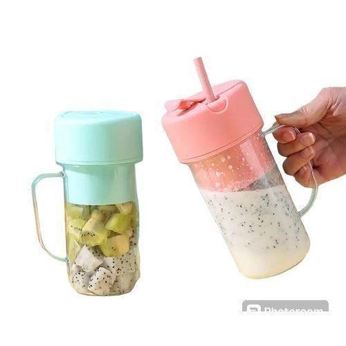 Portable Rechargable Usb Mini Blender Juicer 500ml - Multicolor