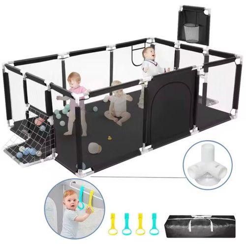 Baby Playpen 71 Inch Extra Large Baby Playard With Basketball Hoop Fun Kid Baby Play Fence