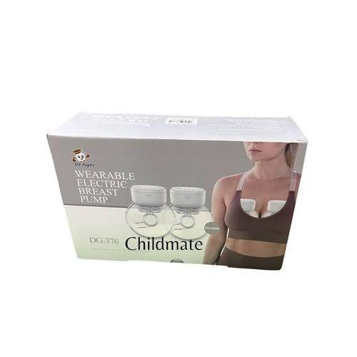Dr Gym 2 In 1 Wearable Electric Breast Pump Portable Hands Free Low-Noise Painless Ultra-Thin for Daily Use BPA-Free Detachable Milk Collector Easy Deep
