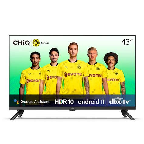 CHiQ 43 Inch Smart 43A6QS 4K UHD Frameless TV
