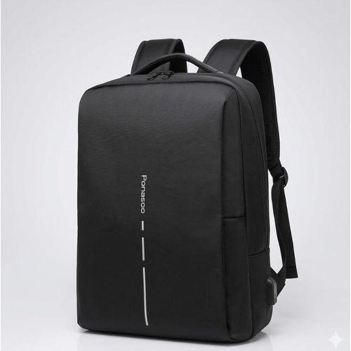 Ponasoo Anti Theft Laptop Bag With Charging Port - Black