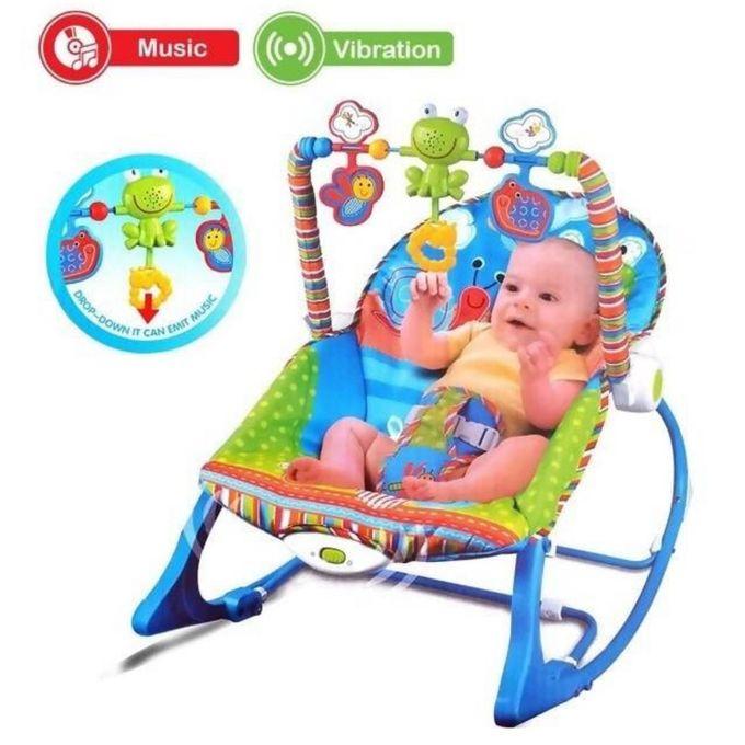 Baby Vibrating Rocker Chair Baby Rocker-Blue