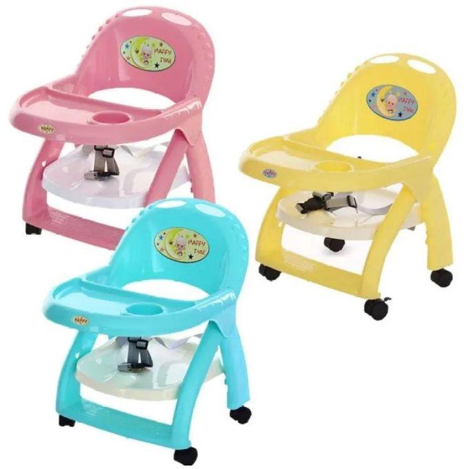 Baby Feeding Chair With Wheels-Blue