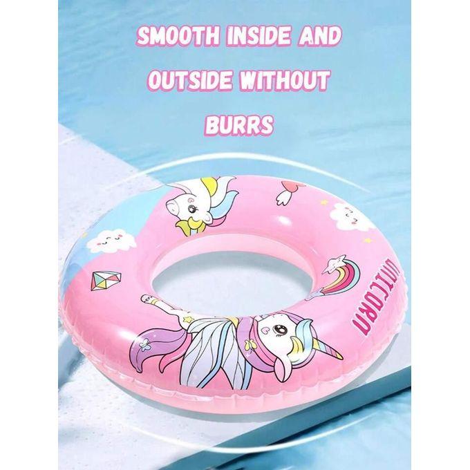 Pink Pony Children's Swimming Ring, Girls And Boys Swimming Ring Anti-Rollover Floating Ring, Baby Beginner Equipment, Summer, Suitable For Seaside Swimming Pool
