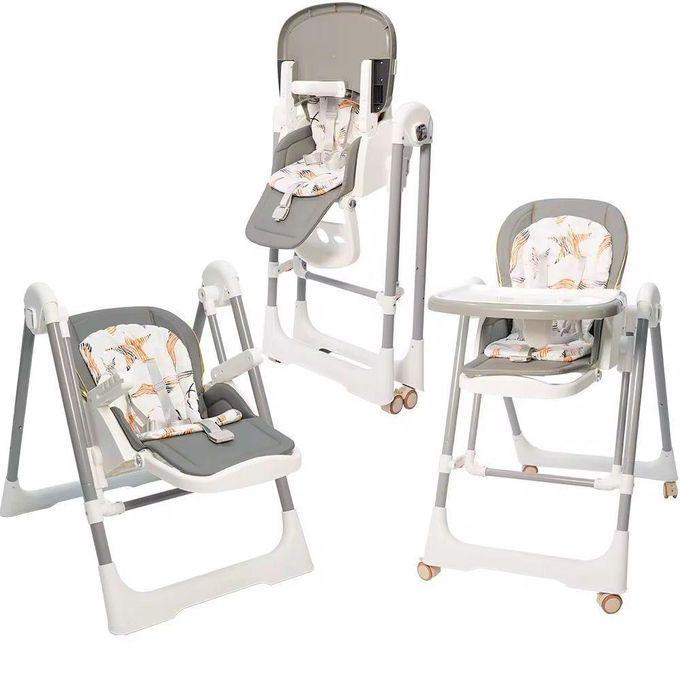2-in-1 High Luxury Reclinable Baby Feeding Chair that Converts into a Baby Swing