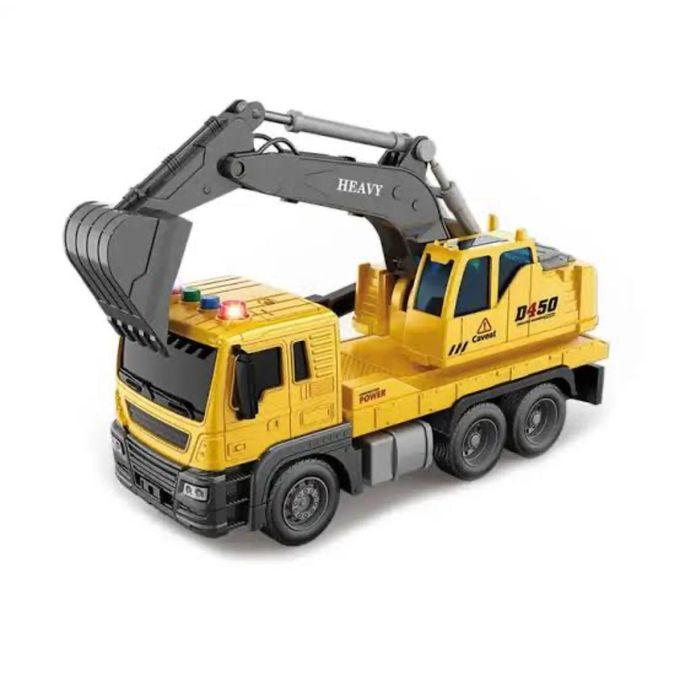 Truck Vehicle Set Pull Back Car Toys For Boys Kids Child Party Education Favors Toy Christmas Gift Set-Multicolour