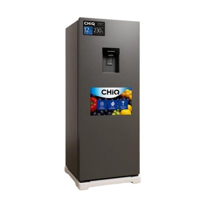 230L FRIDGE SINGLE DOOR SILVER with WATER DISPENSER