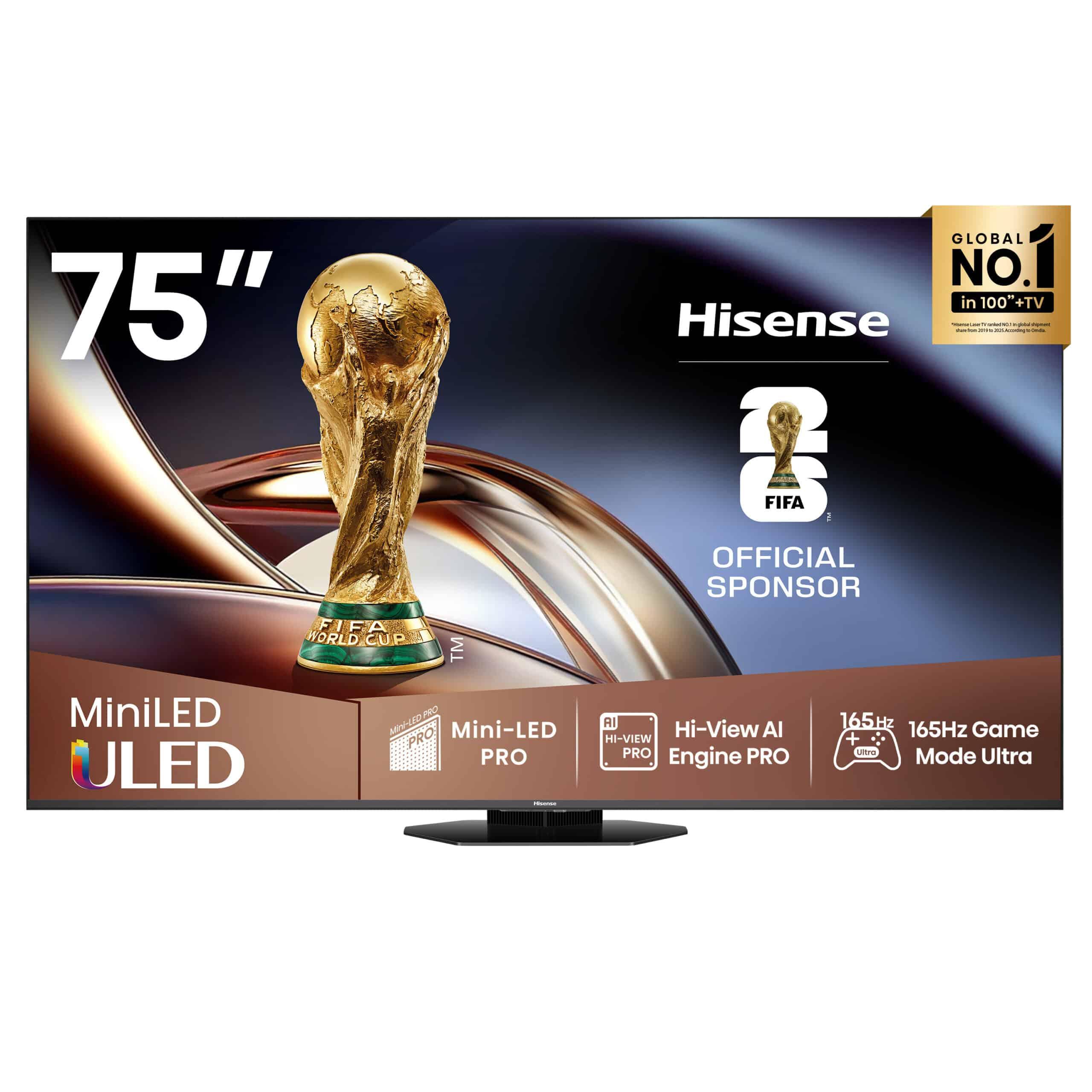 Hisense 75U8Q | 75″ Mini-LED 165Hz VRR QLED Gaming TV