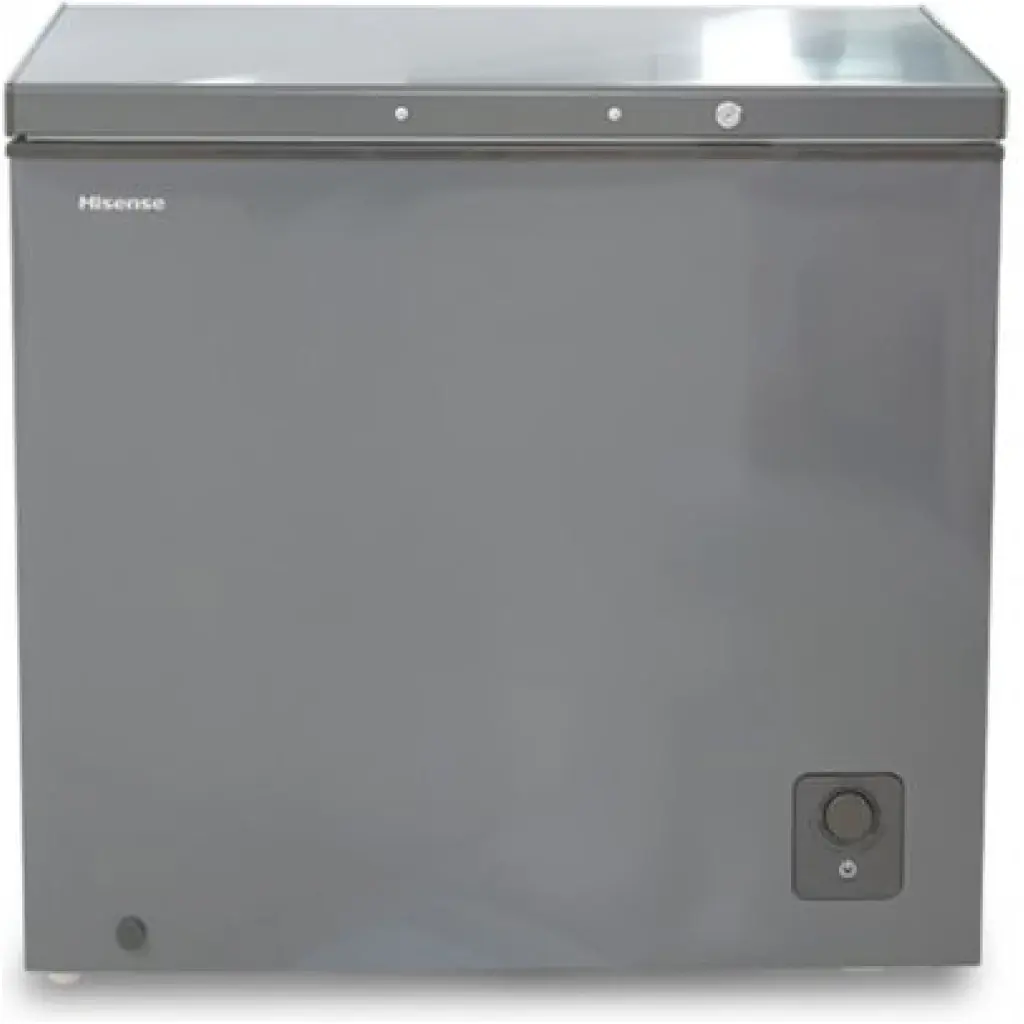Hisense 260 – Liter Deep Freezer FC-26DT4ST; Single Door Chest Freezer – Grey (3YRs WRTY)