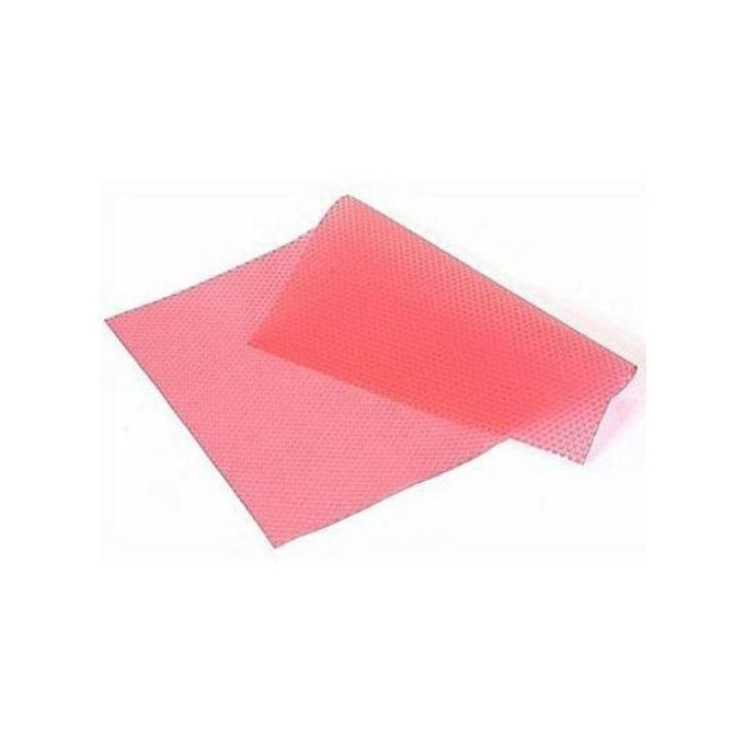 4 Piece Water Proof Liner Fridge Mats- Pink .