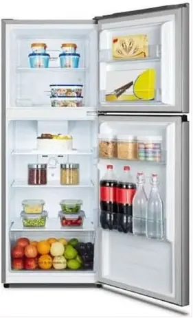 Hisense 266L Fridge RT266N4DGN; Double Door Top Mount Freezer Frost Free Refrigerator – Silver