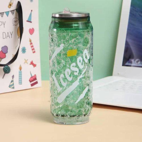 470ml Acrylic Juice Glass Cane Reusable Plastic Can For Glue.