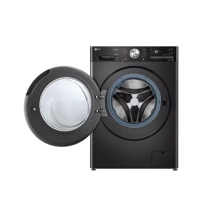 LG washing machine F4V9BDP2EE, 12kg/8kg, Front Load Washer/Dryer , AI DD™ , Steam™, TurboWash™-Black